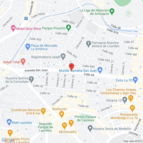 Mapa de Iglesia Cristiana Llamas De Fuego