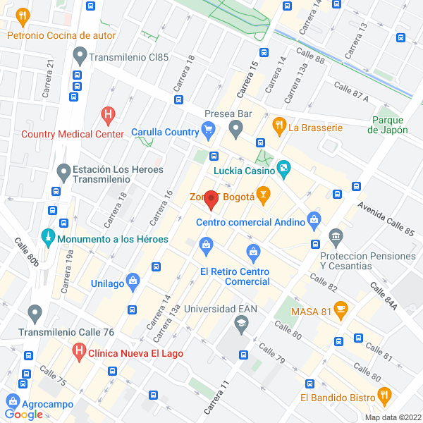 Mapa de Restaurante La Esquina De La Mona Gourmet