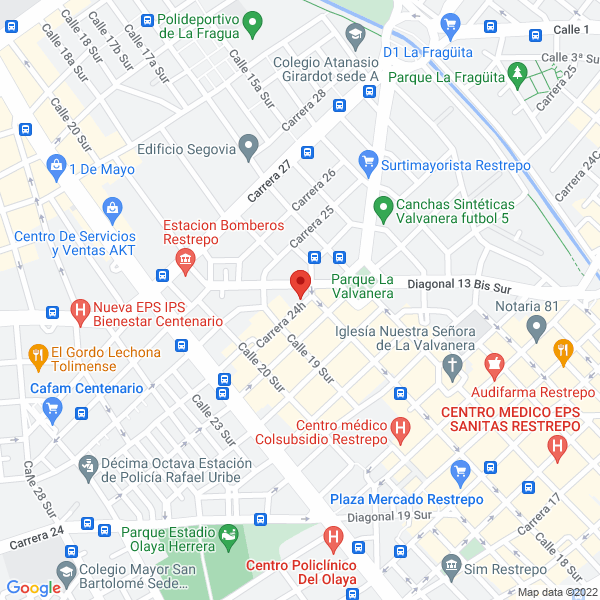 Mapa de La Factoria Comercializadora