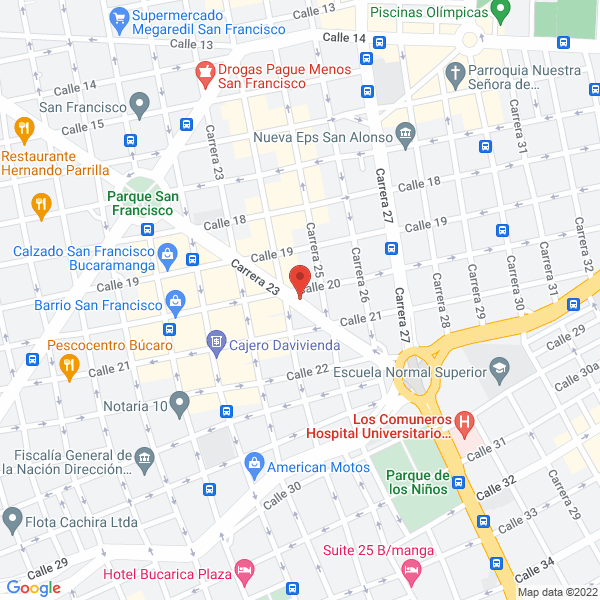 Map of La Pesca