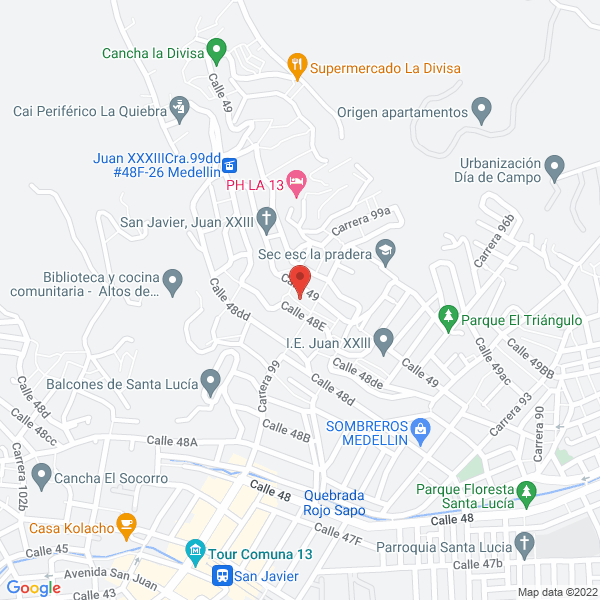 Mapa de La Reja Blanca