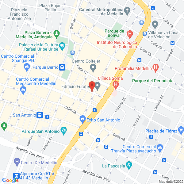 Mapa de Laboratorio Óptico Cristal