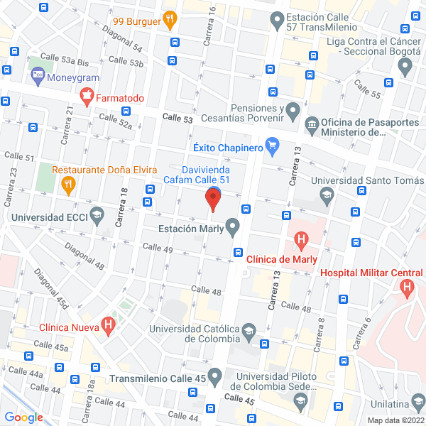 Mapa de Laboratorio Óptico Visión 2.000