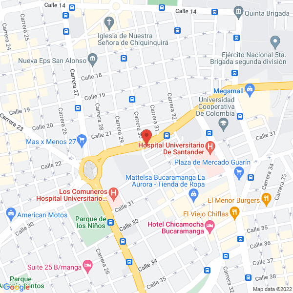 Map of Incoder Oficina De Enlace Territorial No. 6