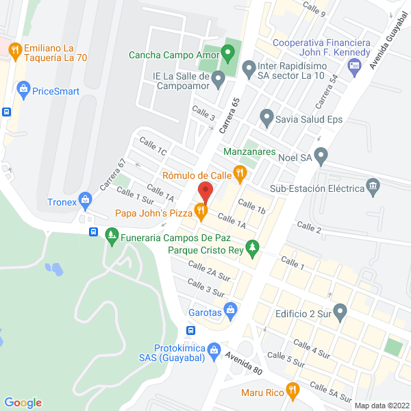 Mapa de Manufacturas Benezer