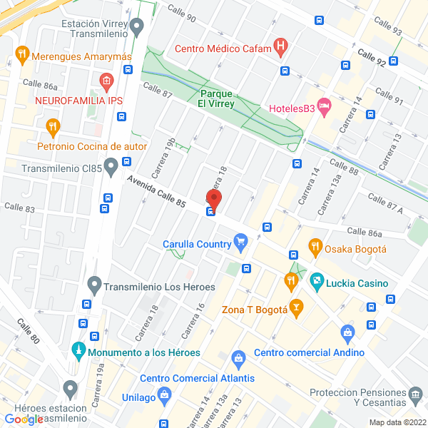 Mapa de La Asturiana Restaurante & Café