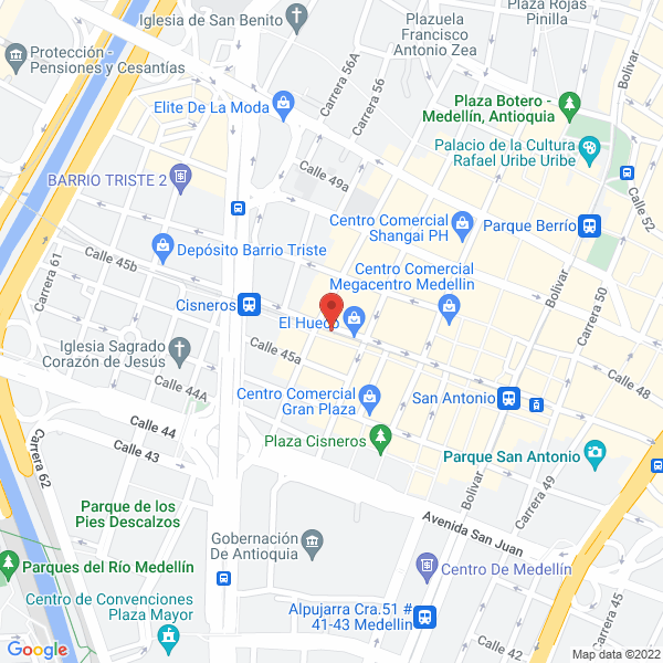 Mapa de La Cabalgata Electricos