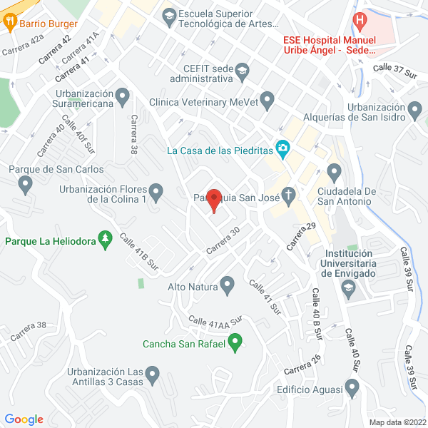 Mapa de Lavanderia Uno-A