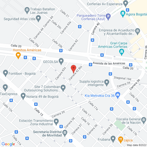 Mapa de Leandrus International Company S.A.S.