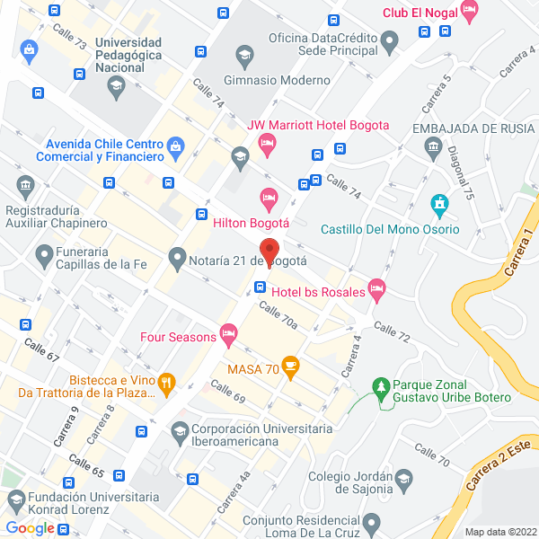 Mapa de Leasing Bolívar S.A. Compañía De Financiamiento