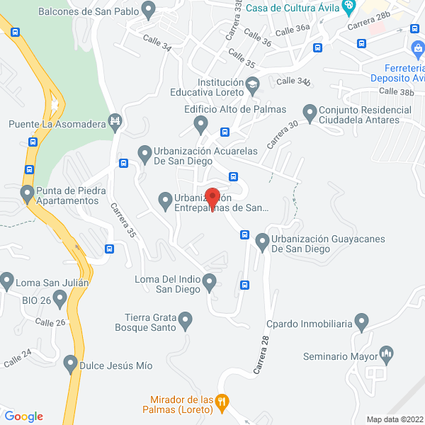 Mapa de Lácteos Marinilla