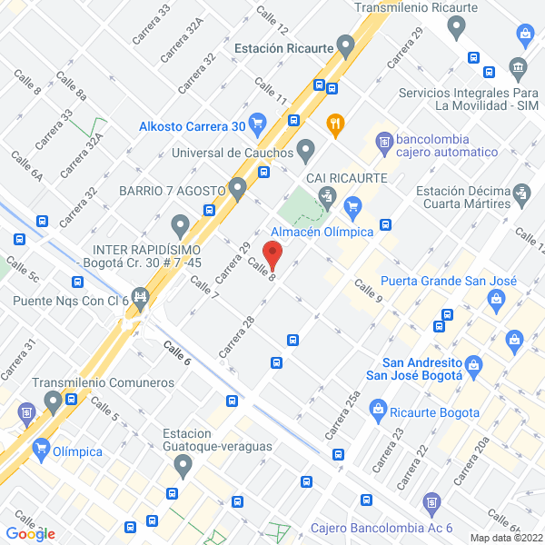 Mapa de Laminas Y Retales C G S.A.S.
