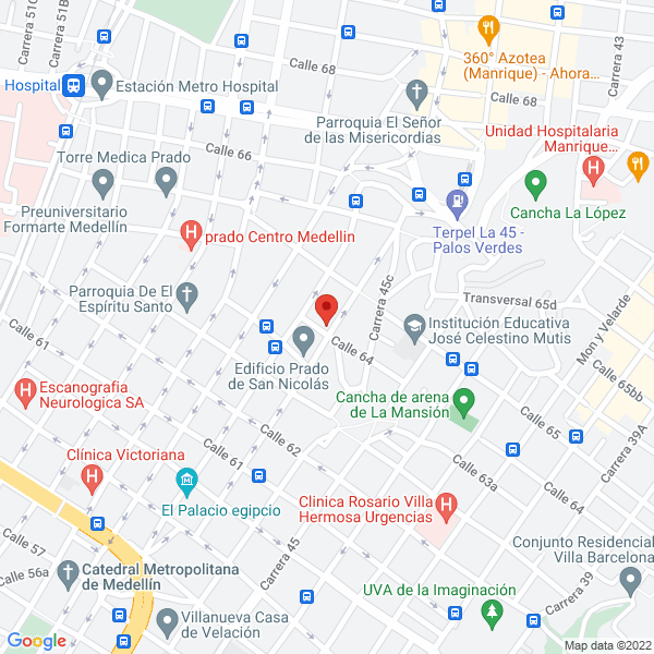 Mapa de Lámparas Luz Myriam Arango