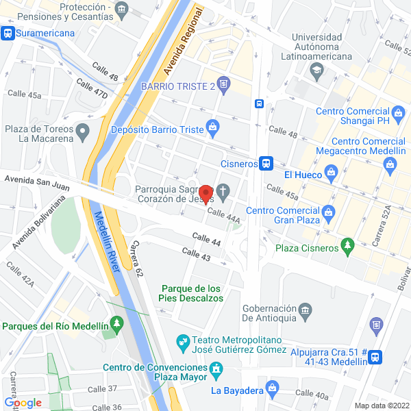 Mapa de Megafrenos