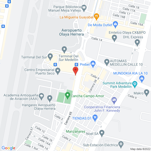 Mapa de Meico S.A.