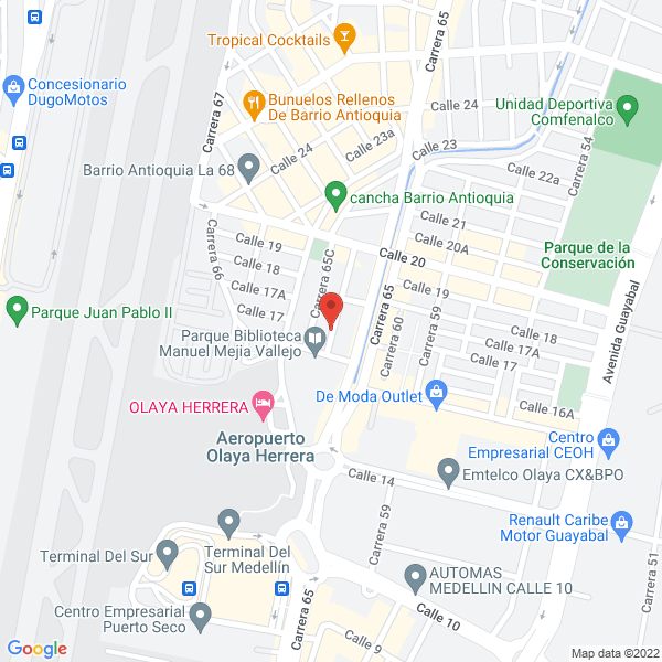 Mapa de Metalicas Imelca