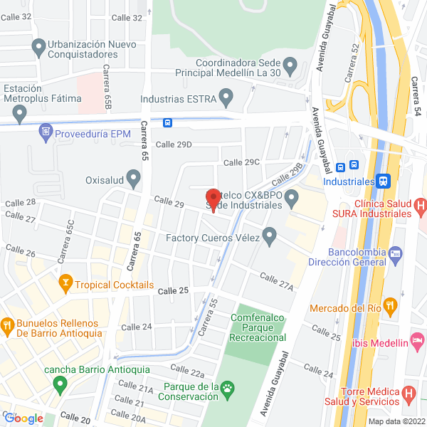 Mapa de Metálicas Jares Ltda.