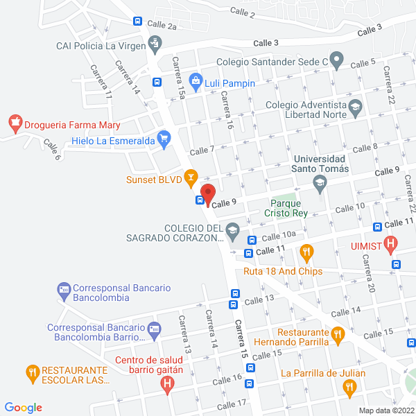 Map of Metalicas Osorio
