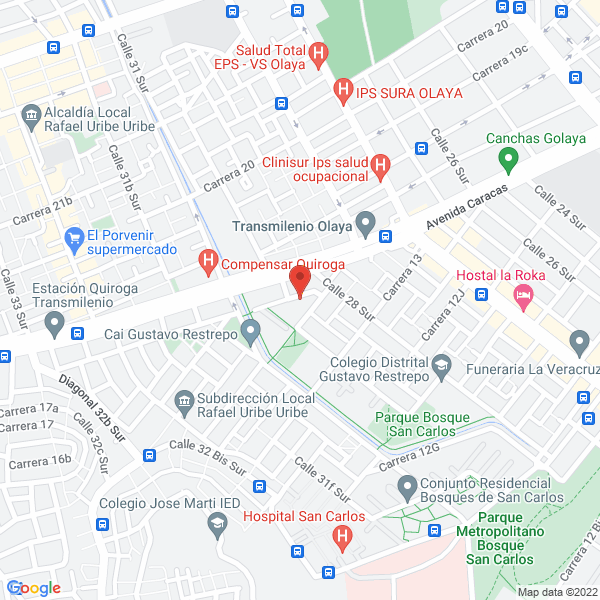 Mapa de Metalicas San Isidro