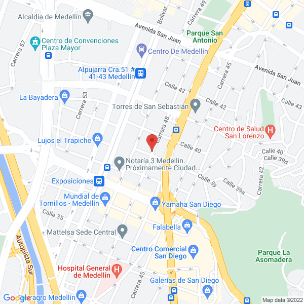 Mapa de Metalicos Gyg S.A.S.