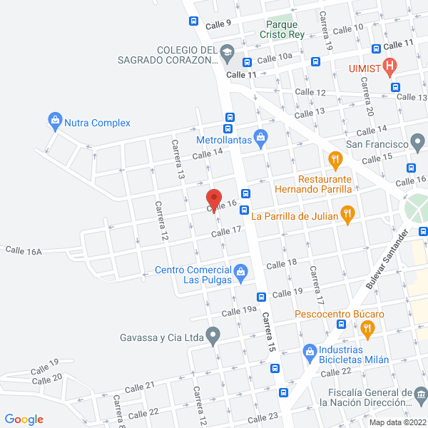 Map of Metalizadora Del Oriente Ltda.