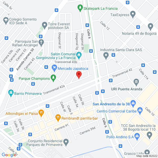 Mapa de Metalradx Ltda.