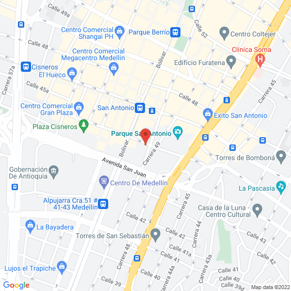 Mapa de Metro Ferretero S.A.S