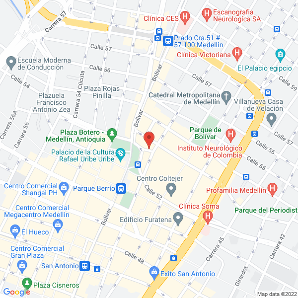 Mapa de Metro Rumba Cacique Nutibara