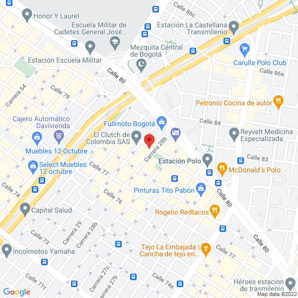 Mapa de J Casas Editores Ltda