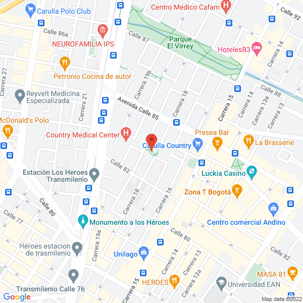 Mapa de J G C Mediservicios Ltda.
