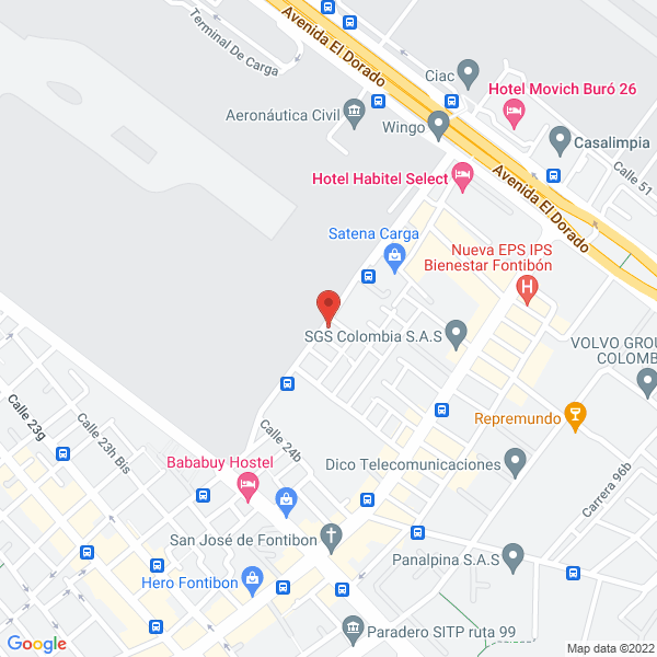 Mapa de J. Y V. Trading Group S.A.S.