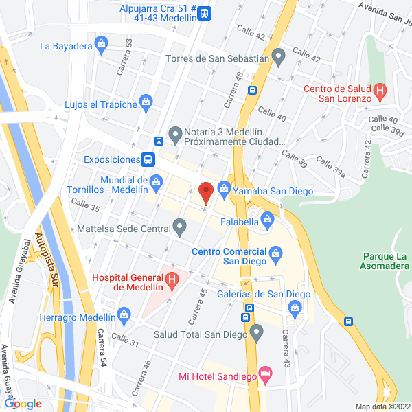Mapa de J.A. Negocios