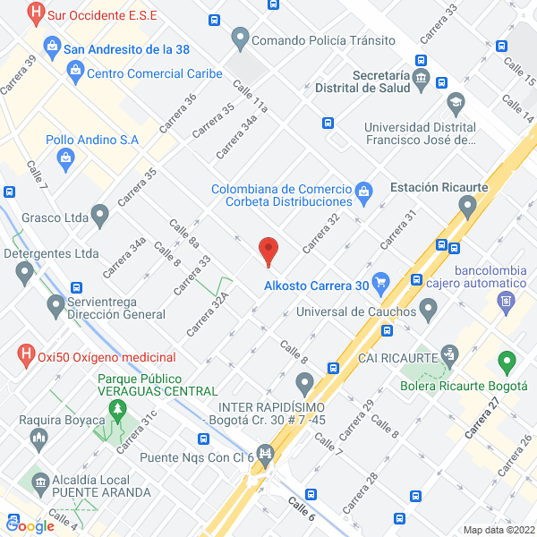 Mapa de J.E. Filtros Ltda.