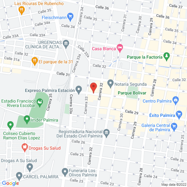 Map of Librería Cristiana La Aurora