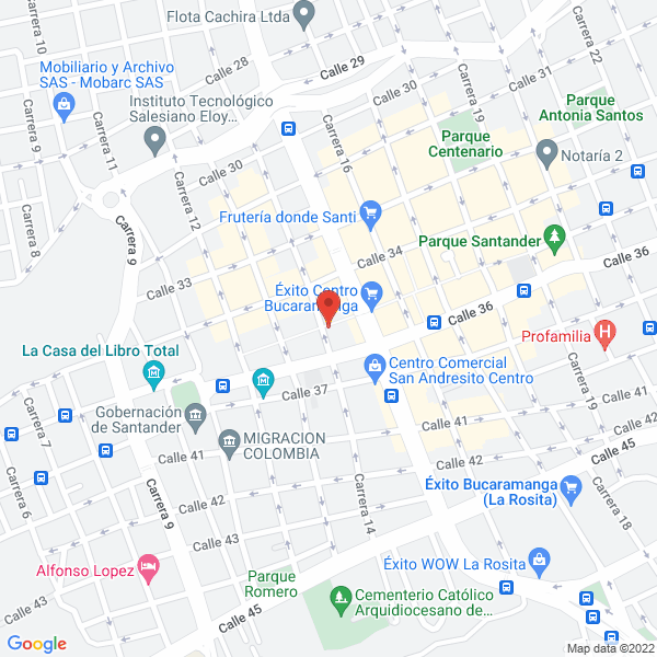 Map of Librería Y Papelería Atlantis