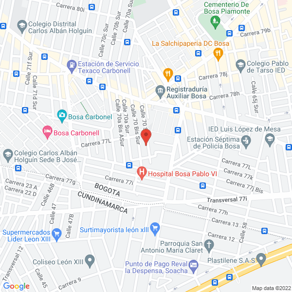 Mapa de Liceo Antonio De Toledo S.A.S.