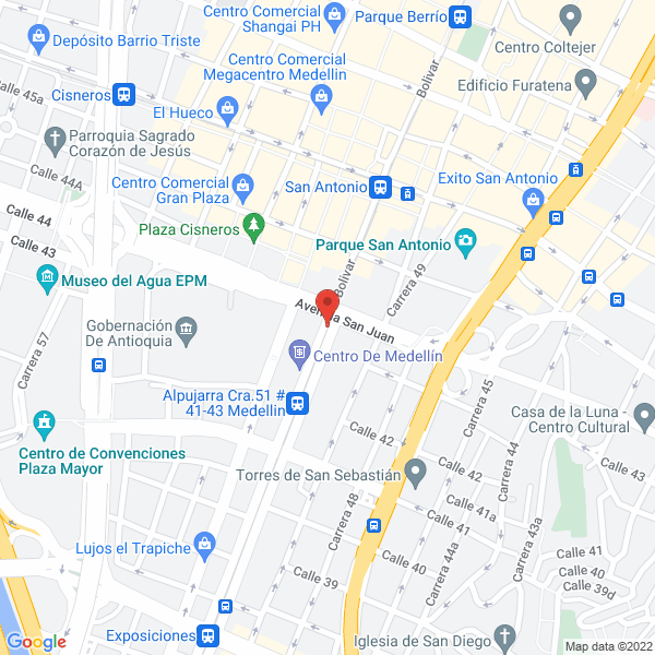 Mapa de Licores Medellín