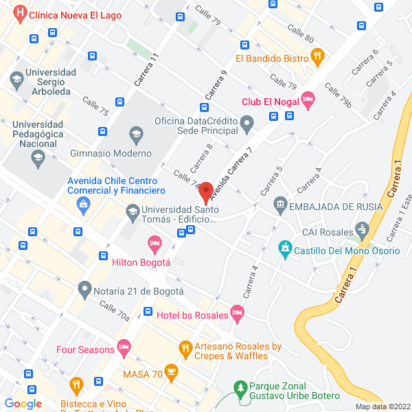 Mapa de Lirah Inversiones S.A.S.