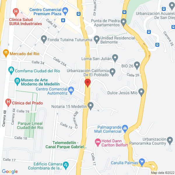 Mapa de Litografía Panorama Ltda.
