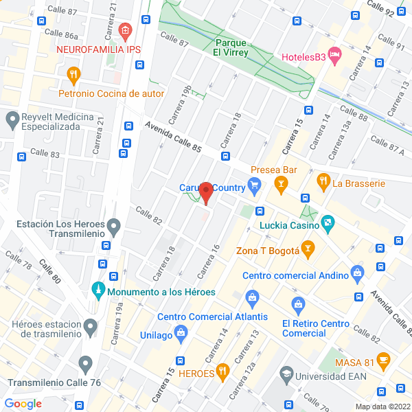 Mapa de Ingeductos Ingenieria Especializada S.A.S.