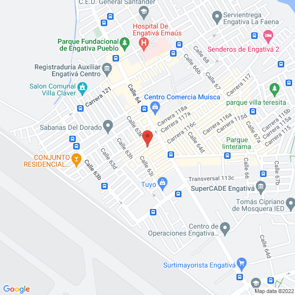 Mapa de Ingemerc Proyectos Infraestructura S.A.S.