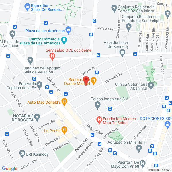 Mapa de Ingeniegas Ltda.