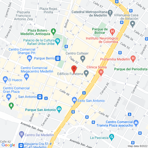 Mapa de Moreno Ospina Luis Guillermo