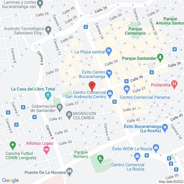 Map of Jorge Ivan Ramírez Amorocho