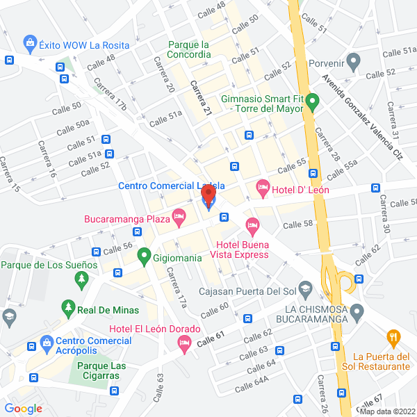 Map of Joyas Y Accesorios De Colombia