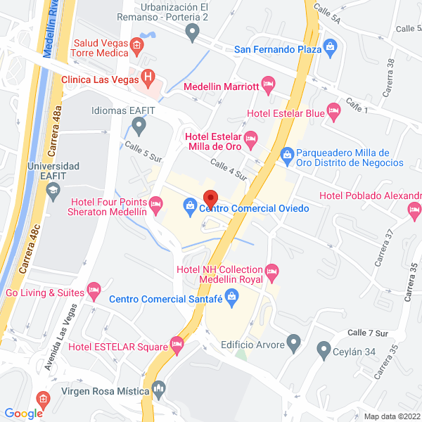 Mapa de Joyería Mercurio