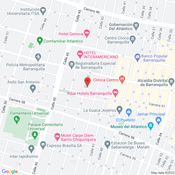 Map of Juan Ahumada