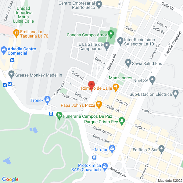 Mapa de Magno Mantenimientos