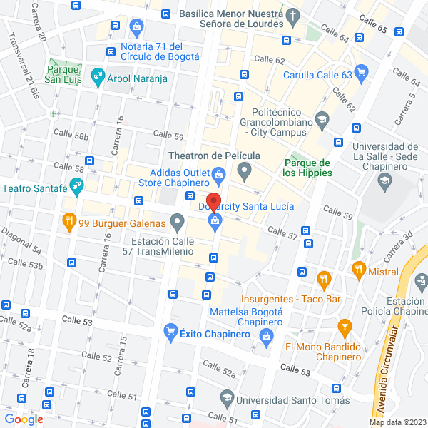 Mapa de Maletines Colombia