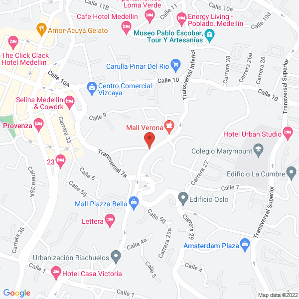 Mapa de Mall Verona